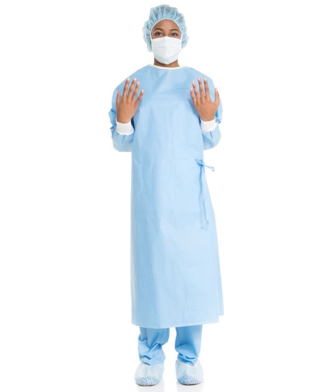 Ultra Non Reinforced Surgical Gown AAMI Level 3 SMS Fbrc Std / XL 36/Ca