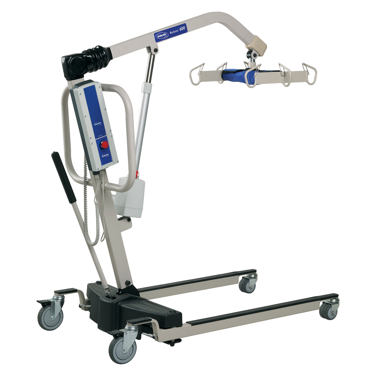 Reliant 600 Patient Transfer Lift 600lb Capacity 25.5-39.5" Base/Bariatric Steel