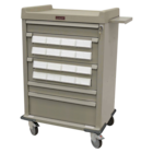 Medication Cassette Cart 23.875x30.5x45.75" 5" Caster (16) Drawer Key Lock