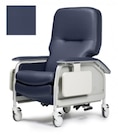 Lumex Clinical Care Recliner Vinyl 350lb Capacity Imperial Blue EA