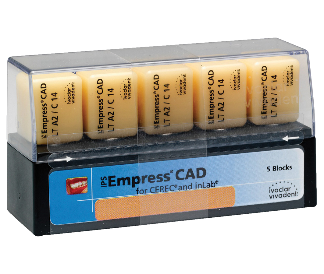 IPS Empress CAD CEREC/inLab (LT) Low Translucency Block Shade BL1 Size I12 5pk