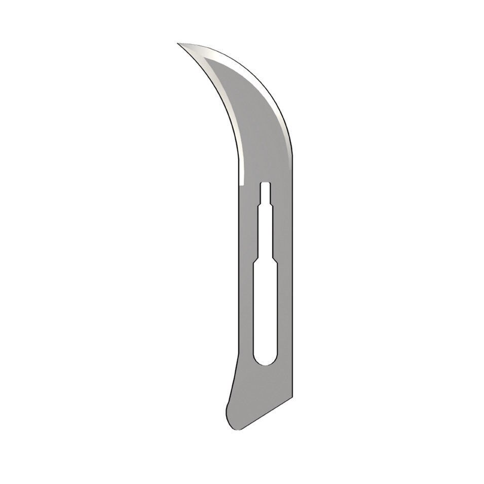 Scalpelmesjes - figuur 12B, per 100 stuks