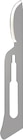 Scalpelmesjes - figuur 15, per 100 stuks