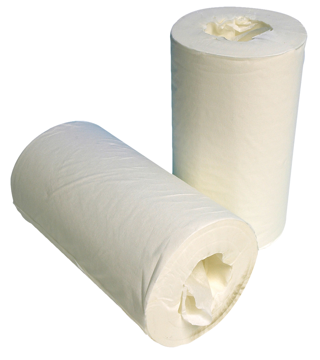 DEHP Towel Roll White 2ply Coreless 20cm x 160m 6pk