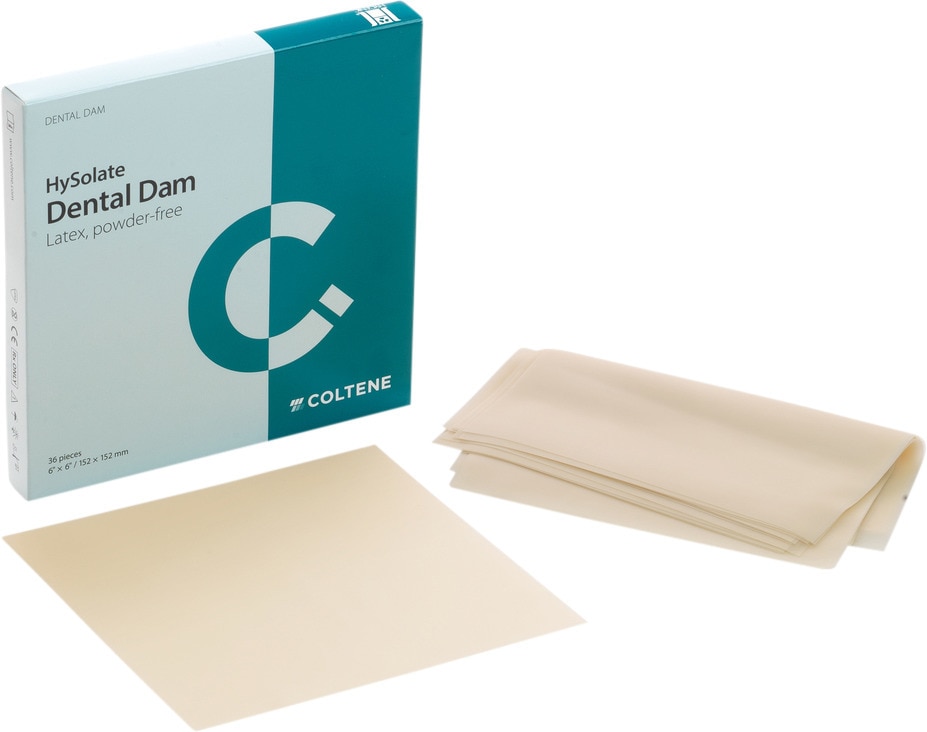 HySolate Latex Dental Dam, Light (152x152 mm) - Medium, 36 vellen