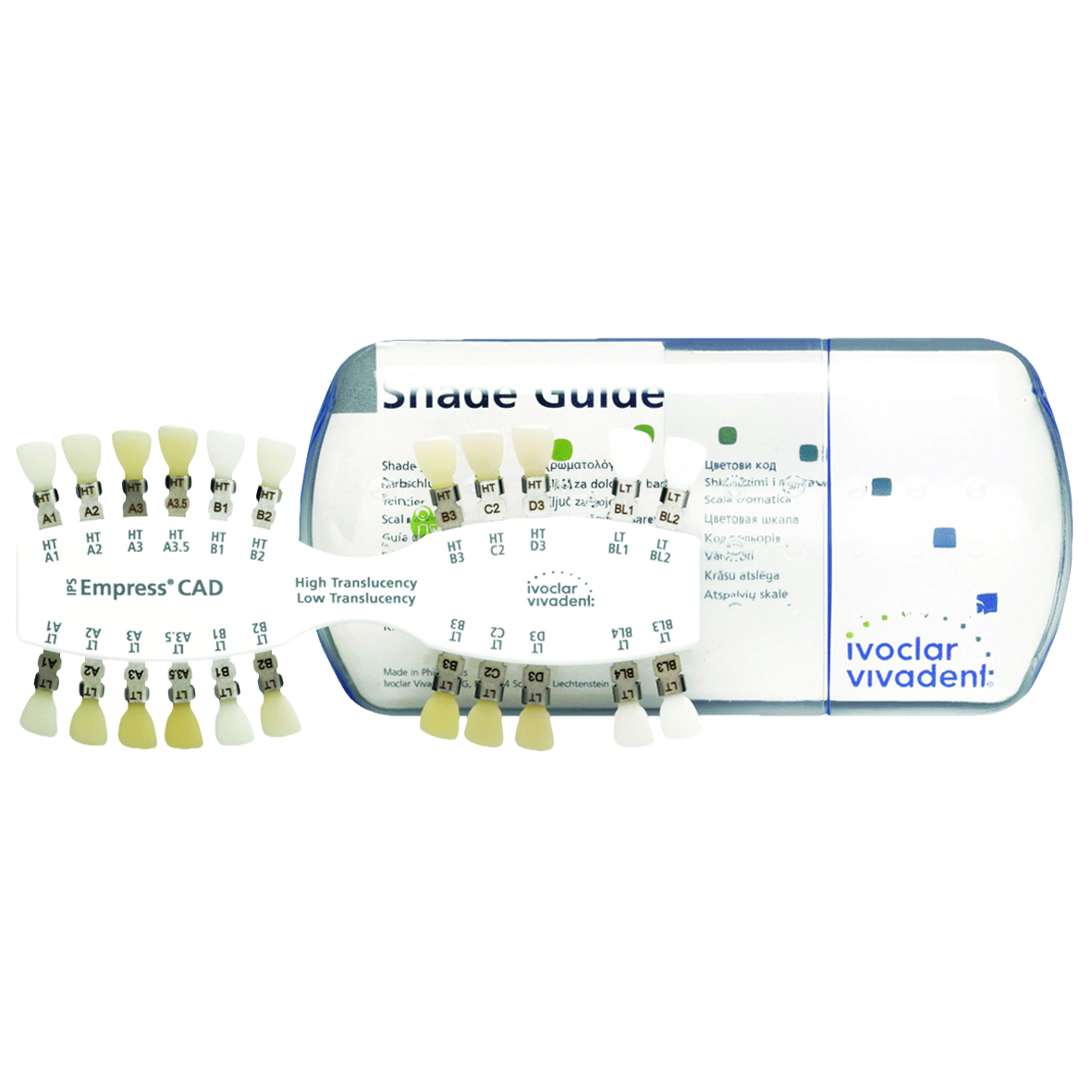 IPS Empress CAD HT/LT Shade Guide A-D/BL