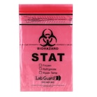 Transport Bag 6x9" Red/Black Zipper Closure LLDPE Film 1000/Ca
