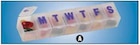 Classic Pill Planner Plastic Weekly/Small 4-1/2x1x5/8" Translucent 6/Pk