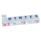 Classic Pill Planner Plastic Weekly/Medium 5x1-1/8x3/4" Translucent 6/Pk