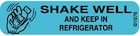 Communication Label Paper Shake Well Refrigerate 1000/Bx