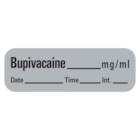 Anesthesia Label DTI Bupivacaine mg/ml Gray 1-1/2x1/2" 600/Rl