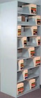 Vu-Stak Slant Tier Shelving Steel Bone White Each