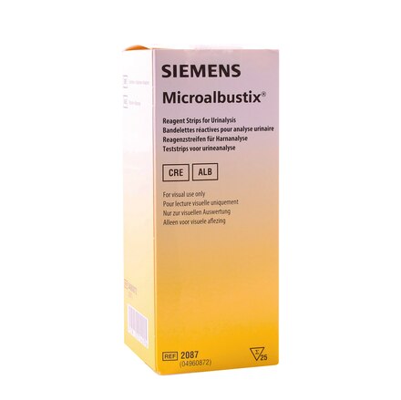 Siemens Dental Division Microalbustix Urine Reagent Strips 25pk DIS116 ...