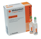 Midazolam 1mg/1ml Solution for Injection/Infustion 5mg in 5ml Ampoule 10pk