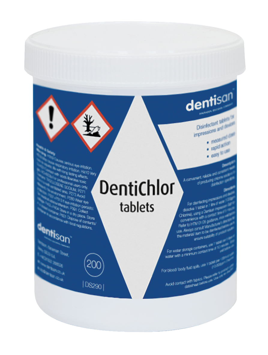 Dentichlor Impression Disinfectant Tablets 200pk