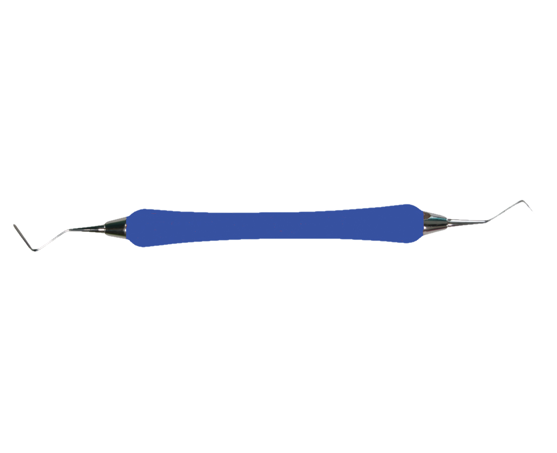 DEHP Periotome PT1 Silicone Handle Posterior Blue - Blue Handle shade may vary.
