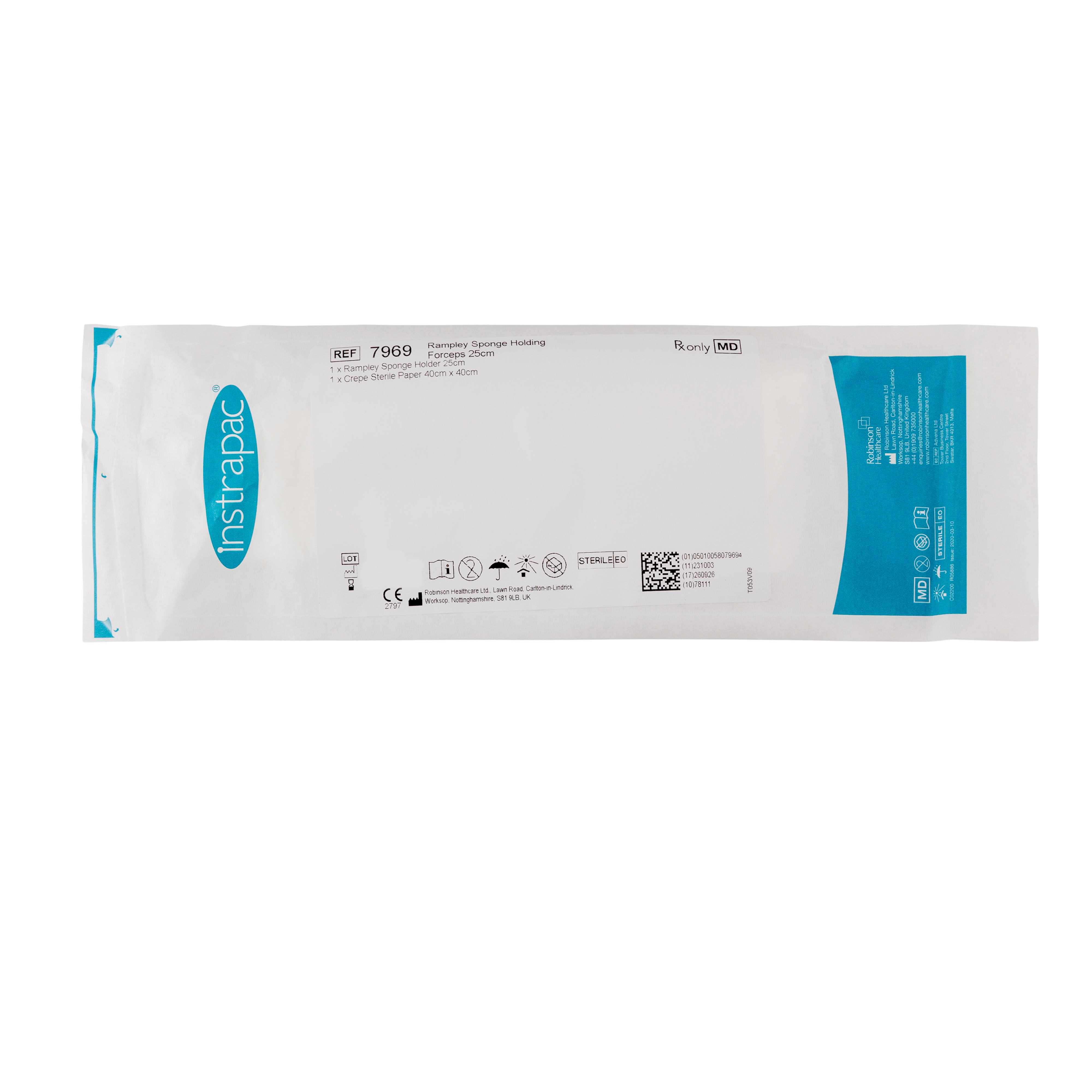 Robinson Healthcare Instrapac Rampley Sponge Holder 25cm SUR632 - Henry ...