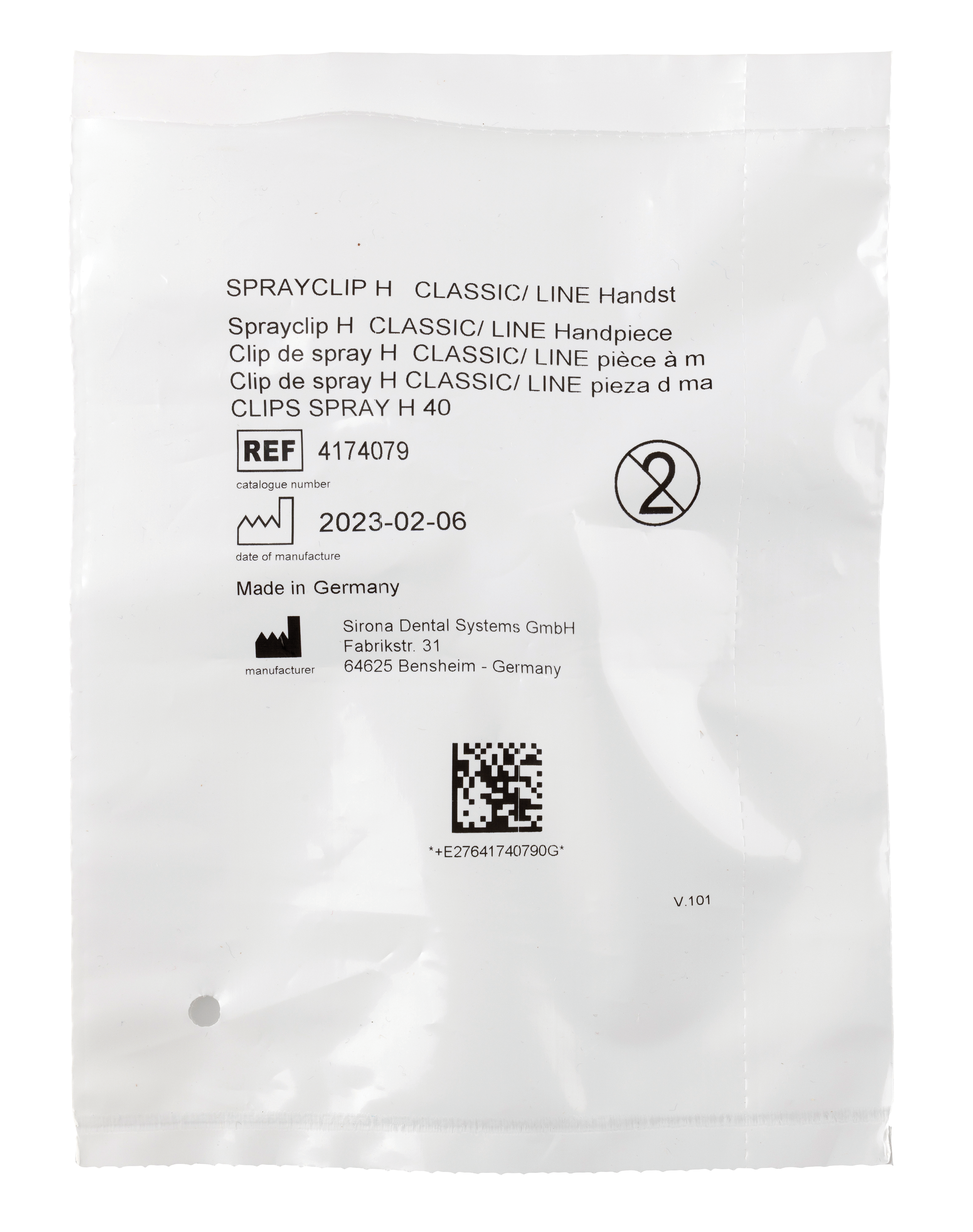 BA External Water Clip For Straight Handpiece