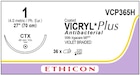 Coated Vicryl Plus Suture 1 27" Triclosan/Polyglactin 910 Braid CTX Violet 36/Bx