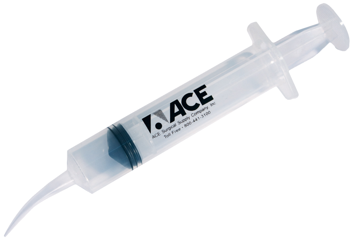 Curved Tip Irrigation Syringes 20CC 25pk