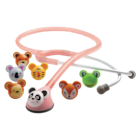 Adimals Classic Stethoscope Pediatric Pink Single Lumen Tubing Ea