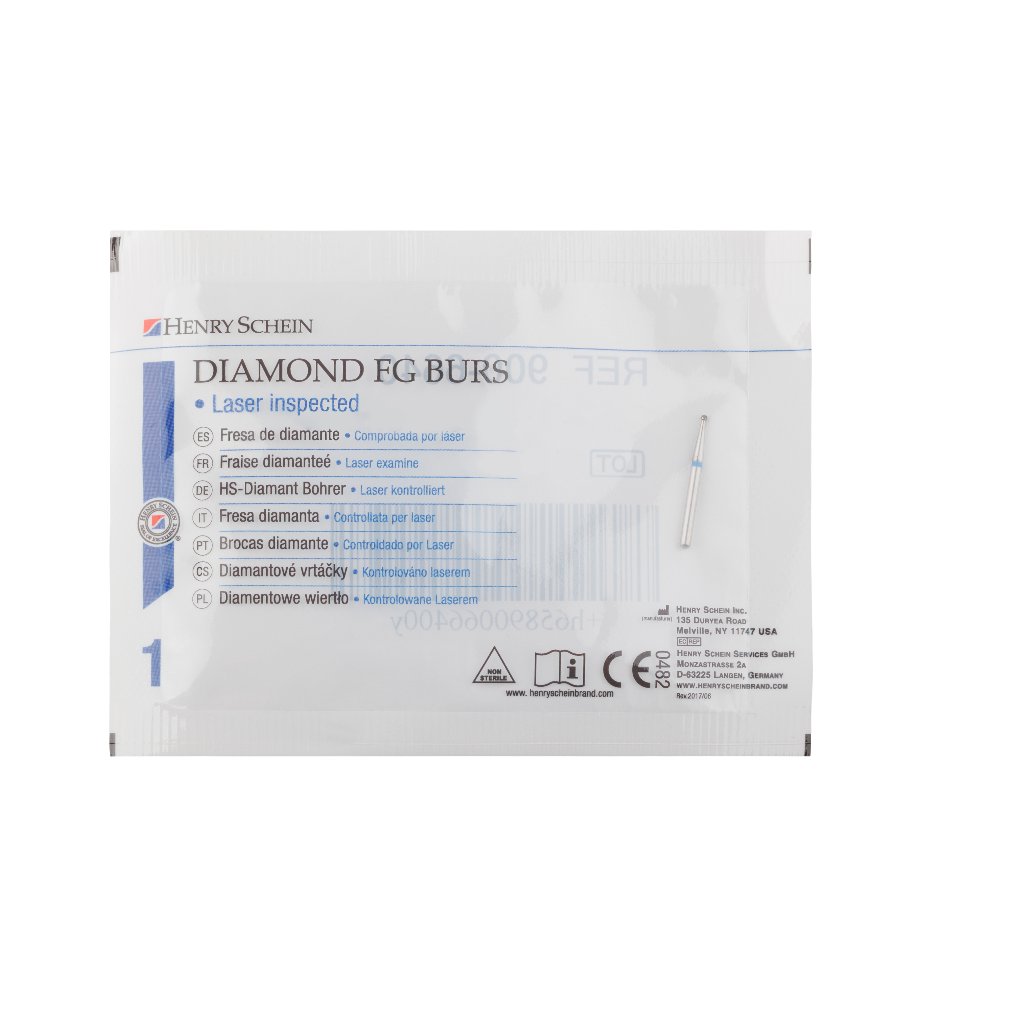 HS Bur Diamond FG 801-010 M Round