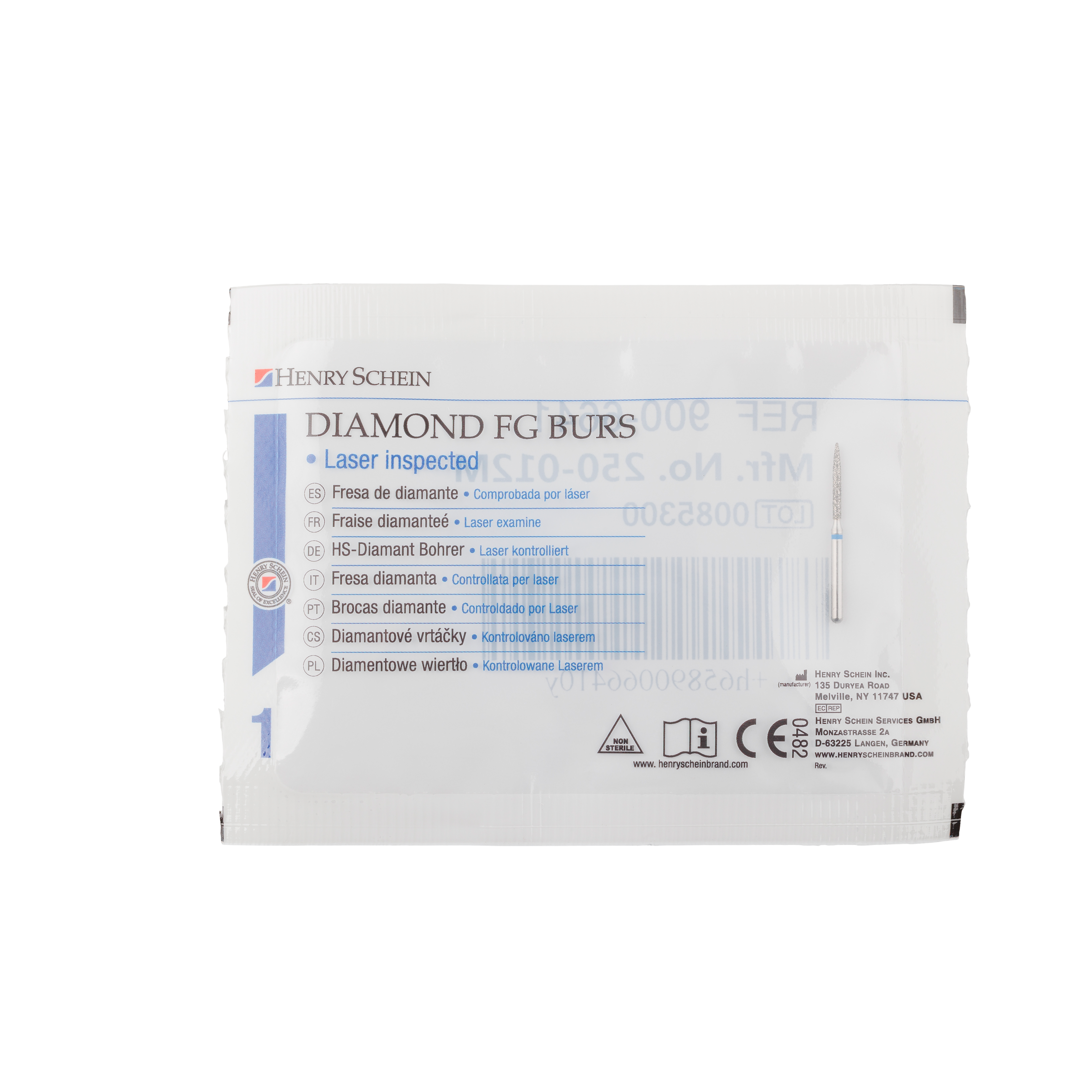 HS Bur Diamond FG 863-012 M Flame