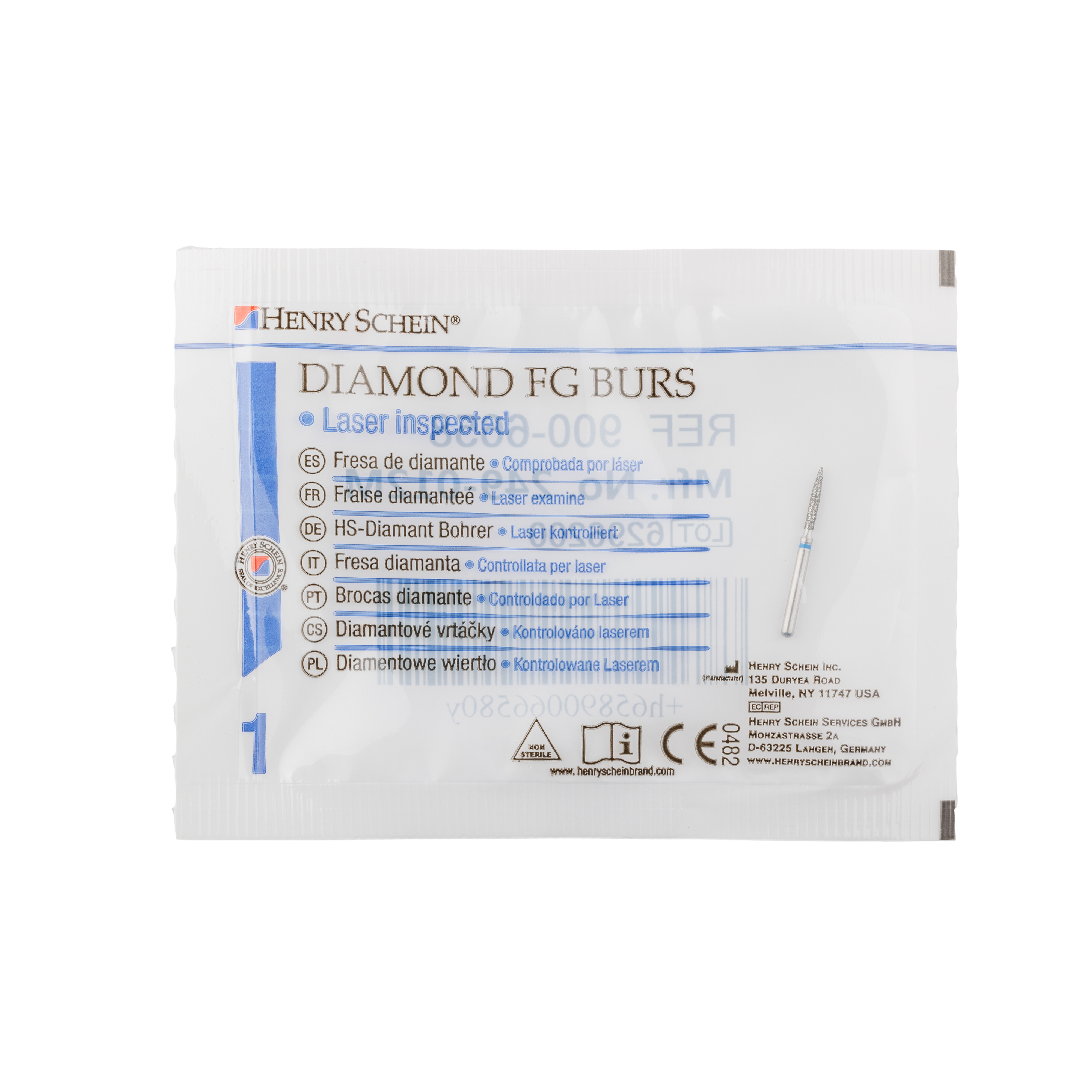 HS Bur Diamond FG 862-012 M Flame