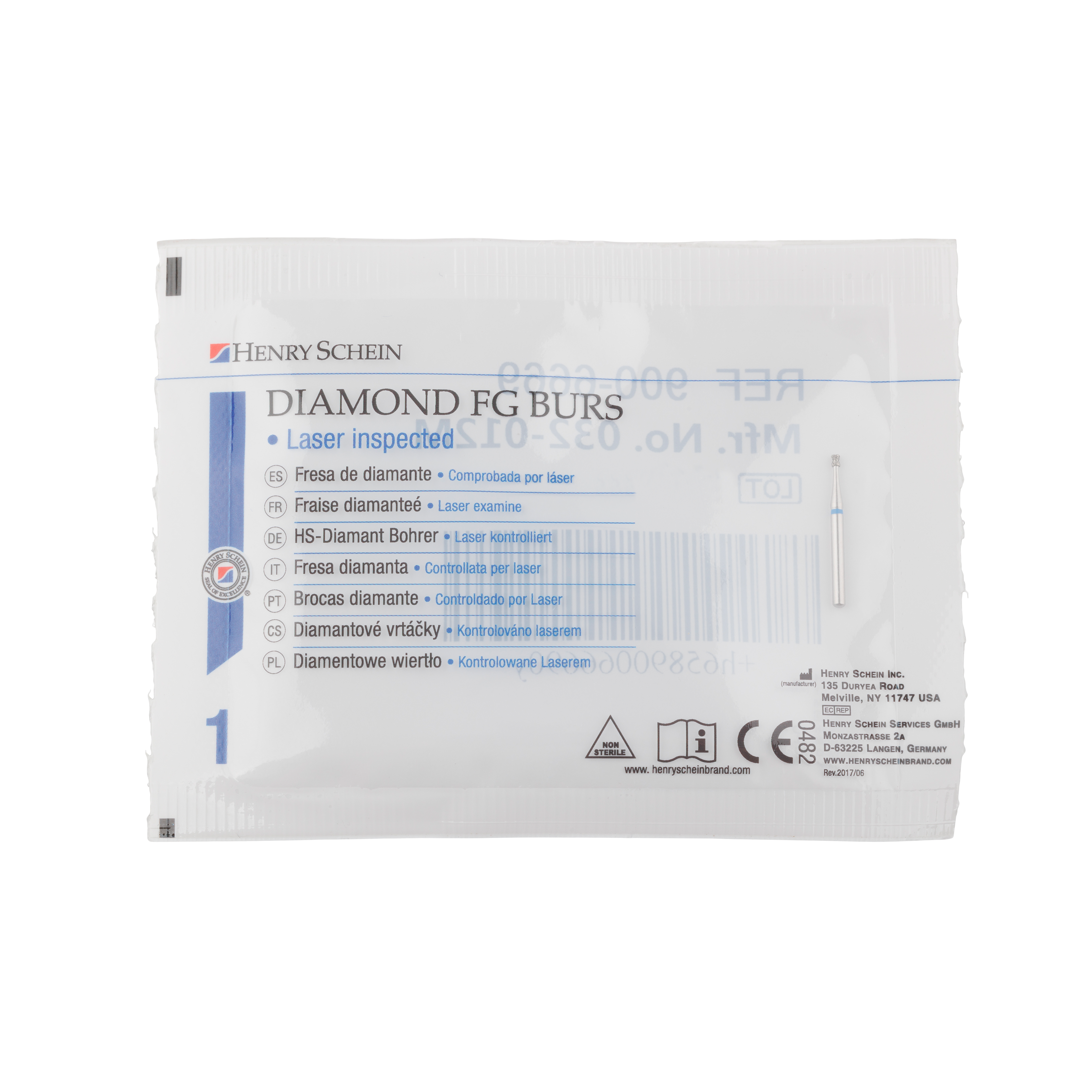 HS Bur Diamond FG 813-012 M Diabolo