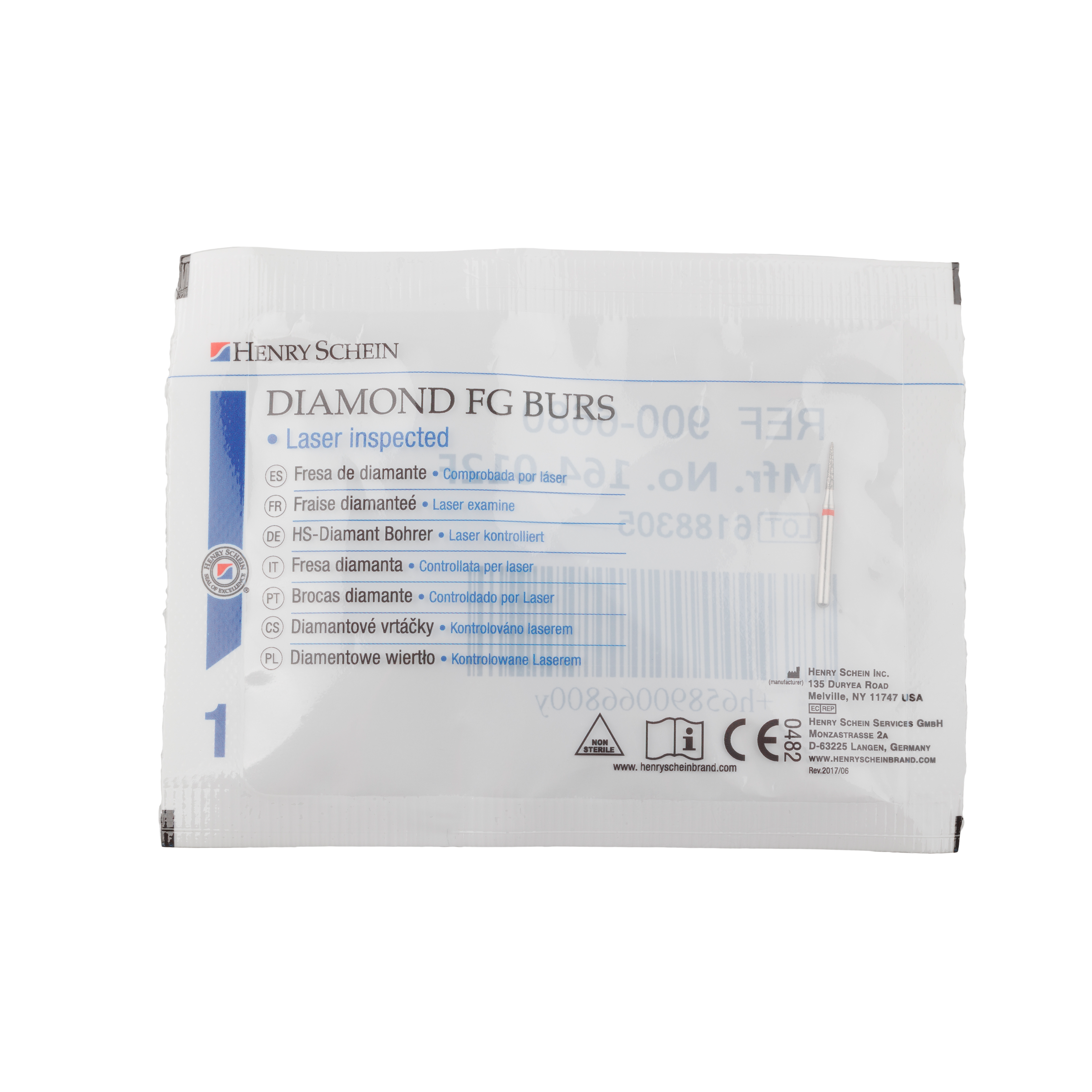 HS Bur Diamond FG 852-012 F Flame
