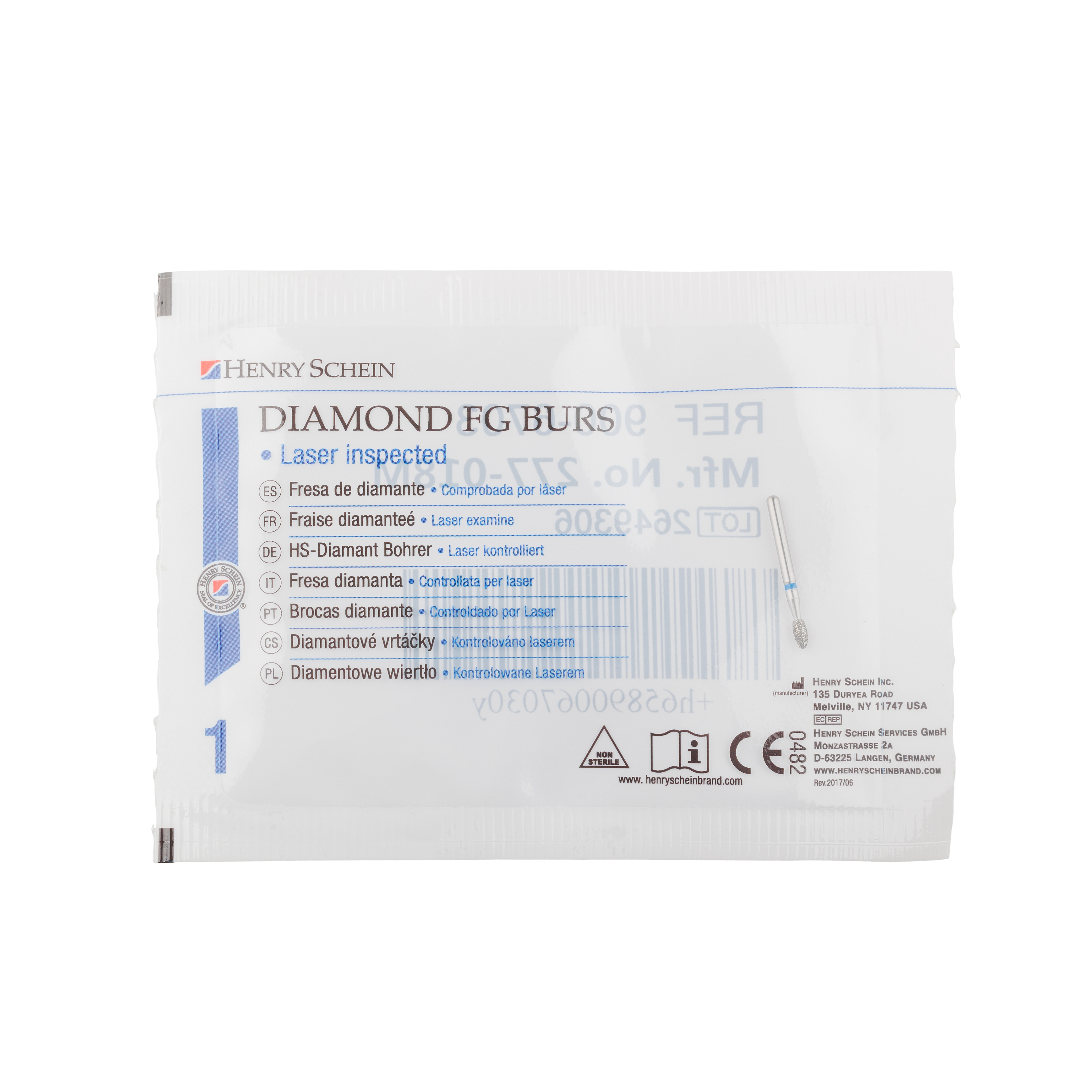 HS Bur Diamond FG 379-018 M Egg