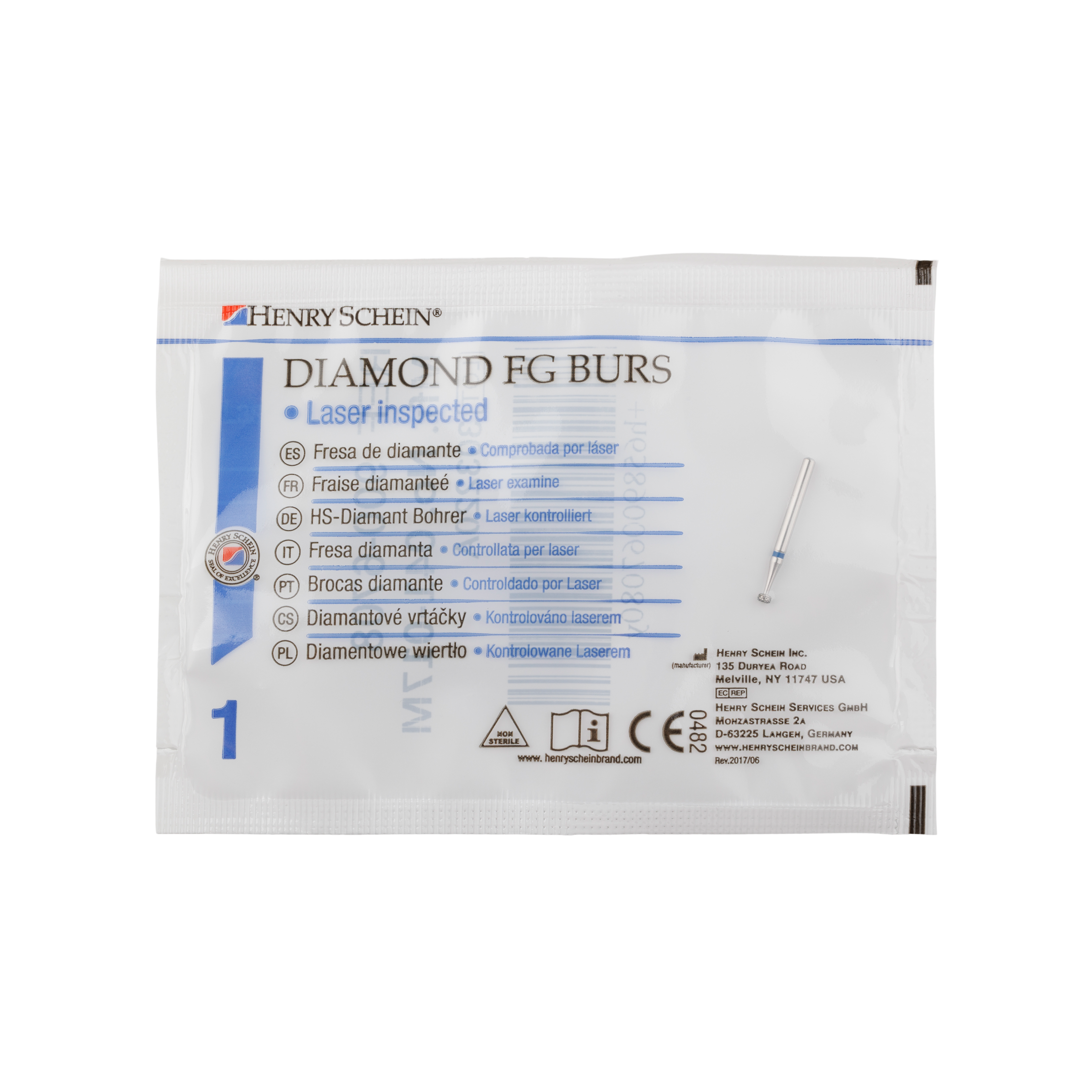 HS Bur Diamond FG 815018 M Donut