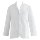 Consultation Lab Coat 3 Pockets Long Sleeves 30 in White Mens Ea