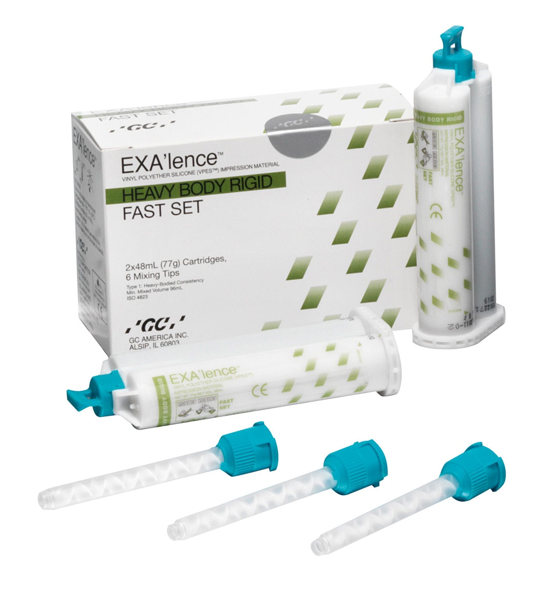 EXAlence Heavy Body Rigid FastSet 48ml 2pk