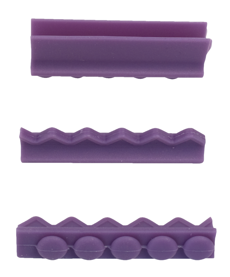 HS 5 Instrument Cassettes Silicone Rail Purple 3pk