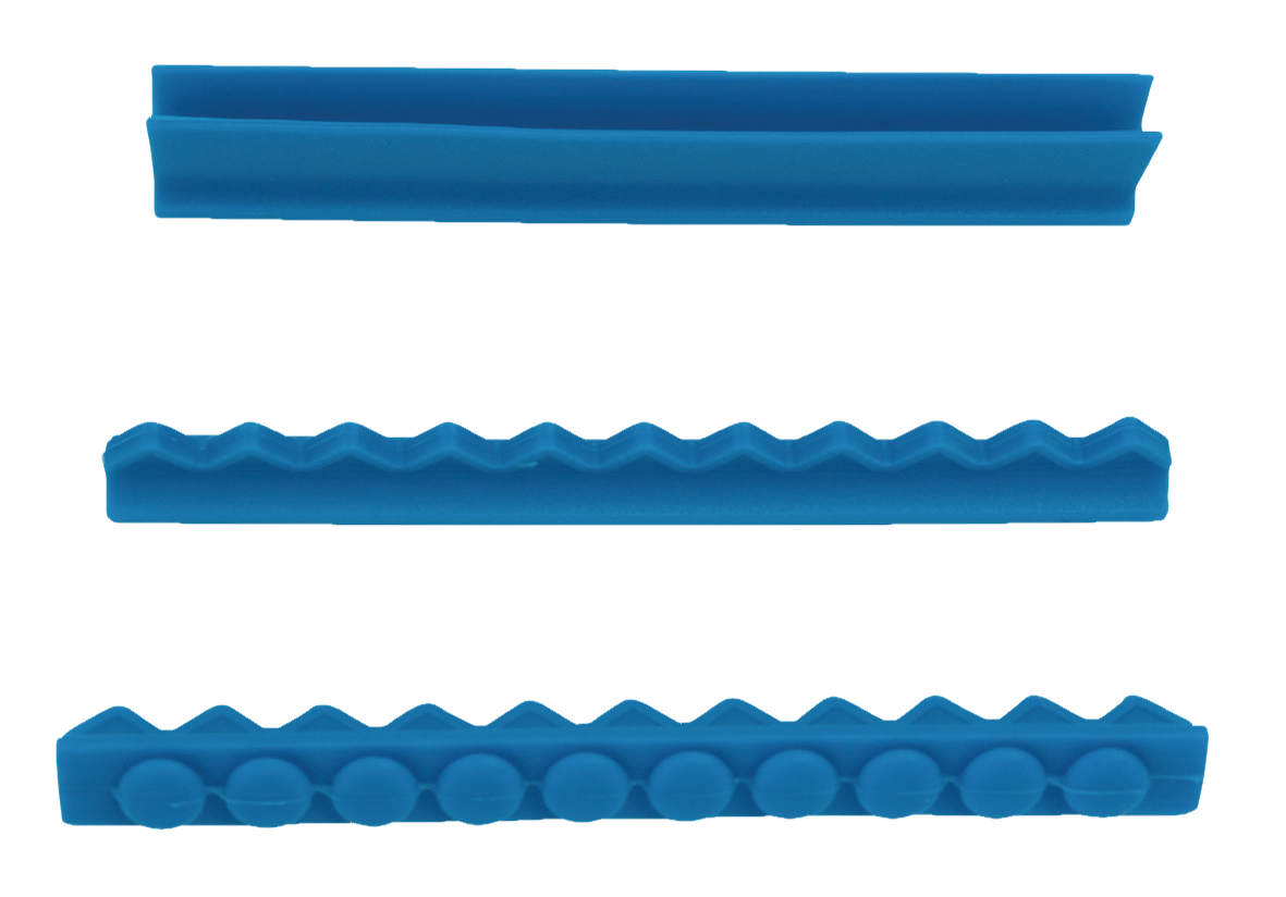 HS 10 Instrument Cassettes Silicone Rail Blue 3pk