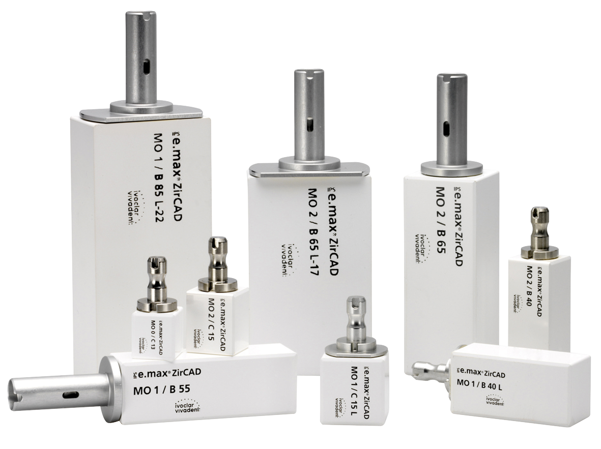 IPS e.max ZirCAD inLab (MO) Medium Opacity Blocks 2 Size C13 5pk