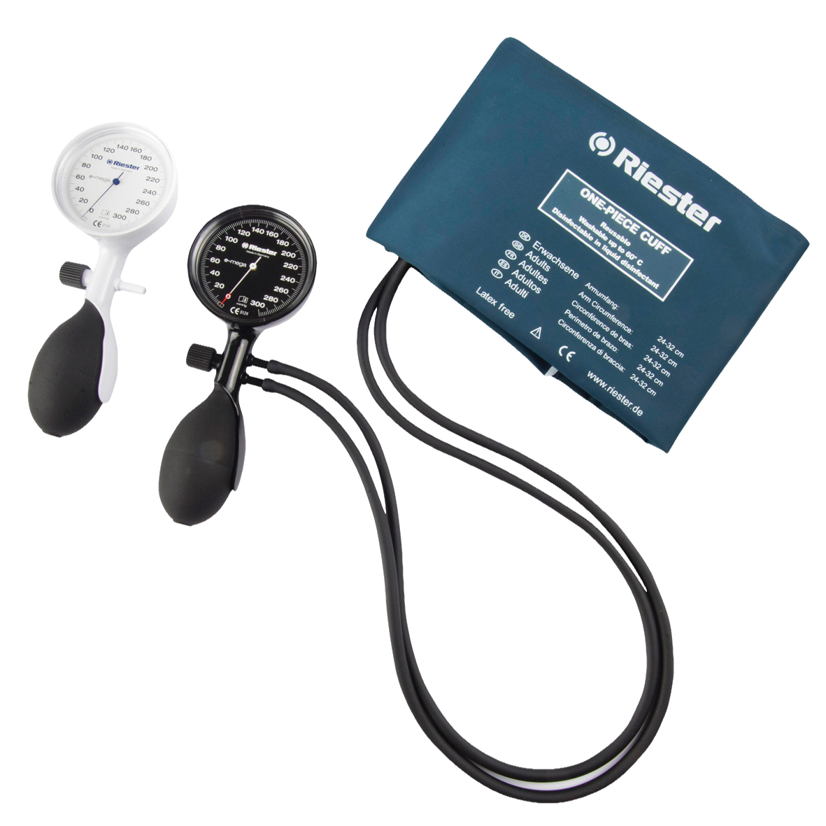 EMega Aneroid Sphygmomanometer Cuff Black Adult