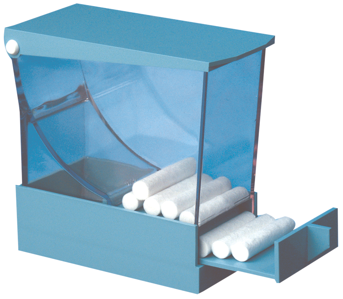 HS Cotton Roll Dispenser with Drawer Blue