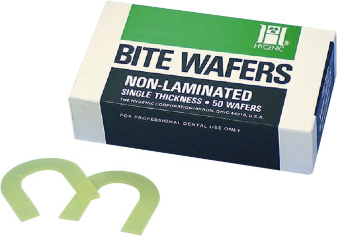 Hygenic Bite Wafers - Geel, 50 stuks