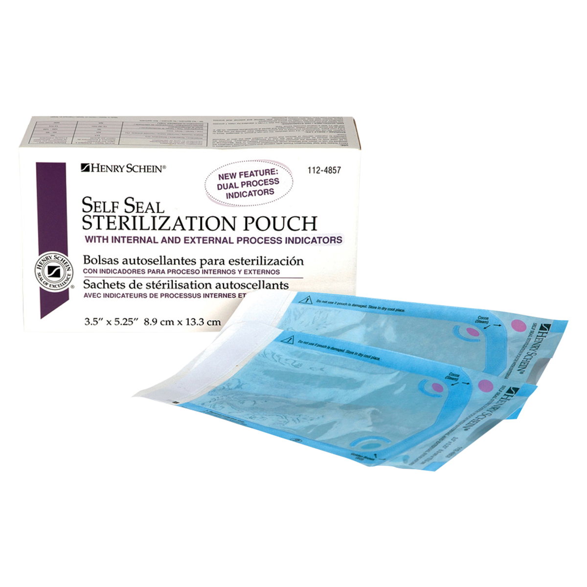 Class 4 Pouch Self Seal 3.5 in x 5.25 in 200/Bx
