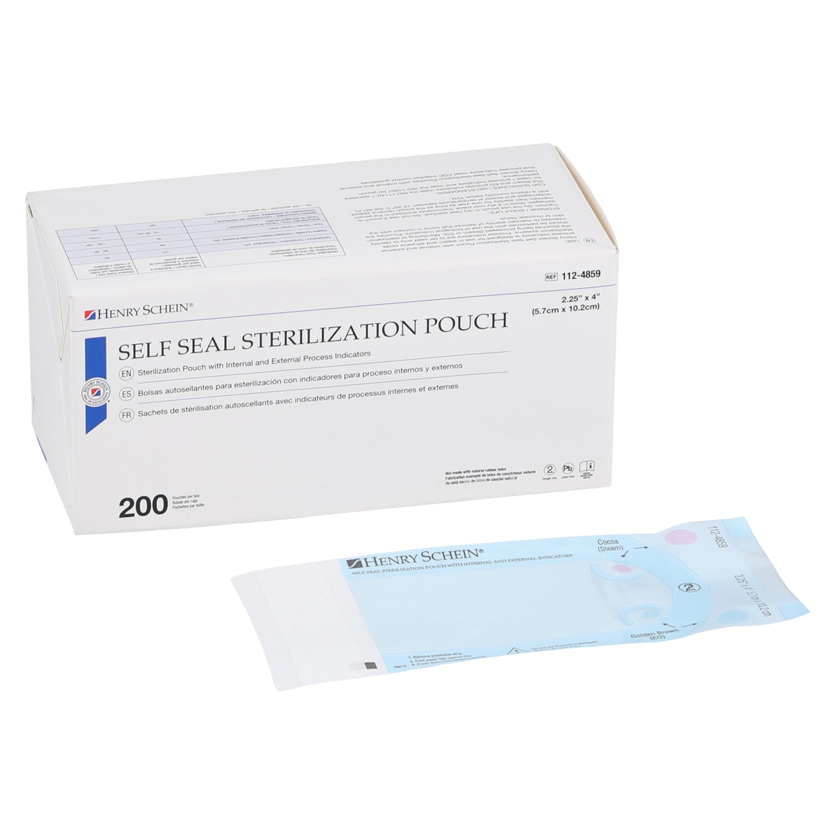 Class 4 Pouch Self Seal 2.25 in x 4 in 200/Bx