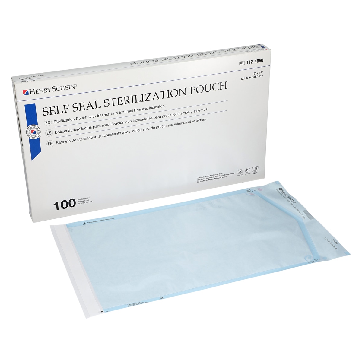SelfSeal Class 4 Pouch Self Seal 9 in x 15 in 100/Bx