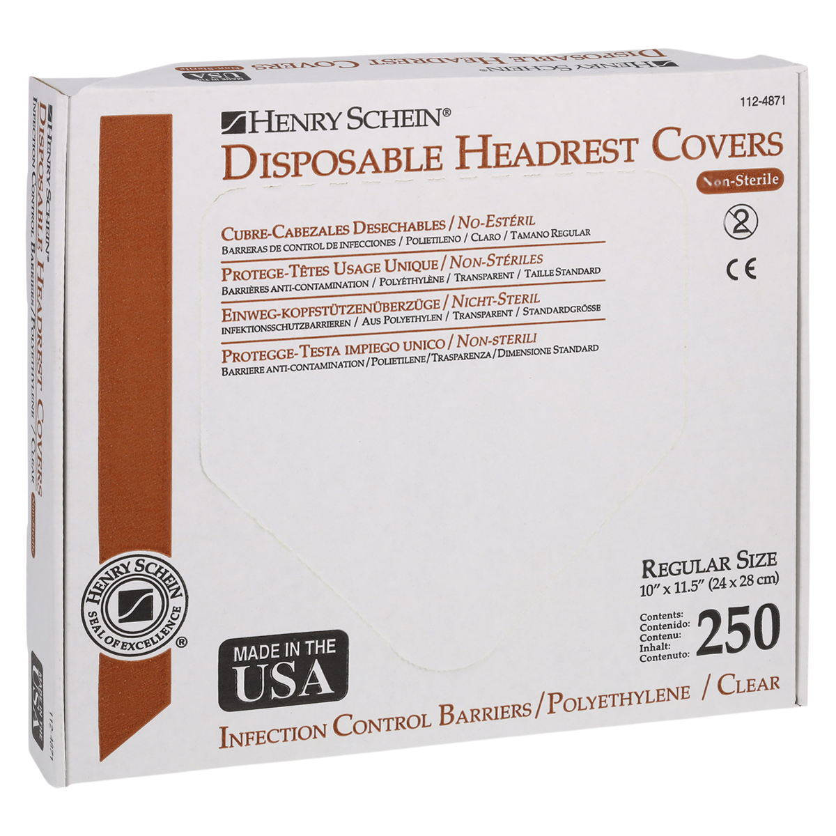 Headrest Cover Reg Clear