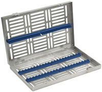 Instrument Cassette Stainless Steel Blue 16 Instruments Ea