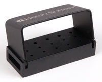 Bur Block Aluminum 15 Hole Black Pivot Lid Each