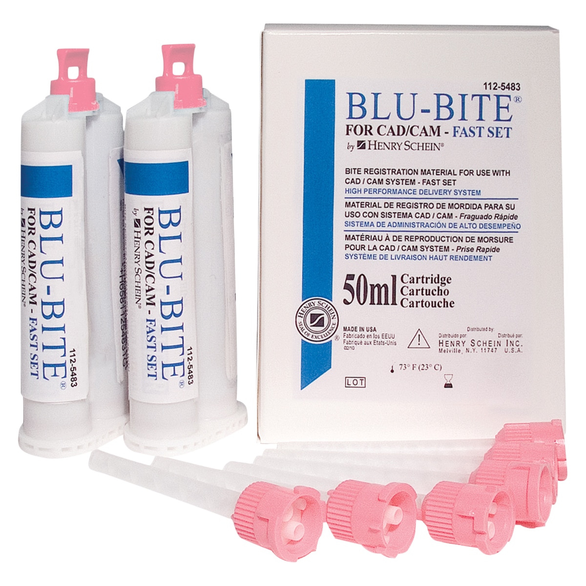 Blu-Bite Bite Registration Fast Set Unflavored Complete Package 2x50ml