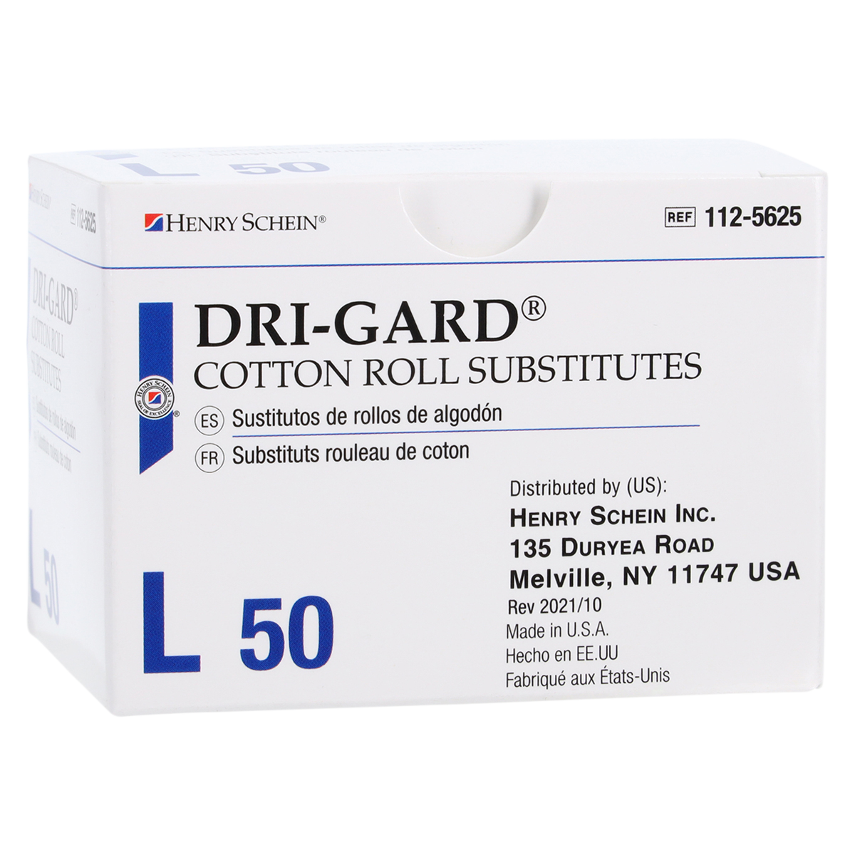 Dri-Gard Cotton Roll Substitute White Large 50/Bx