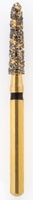 Maxima Gold SC Diamond Bur Friction Grip Extra Coarse Curettage 878K-018SC 5/Pk
