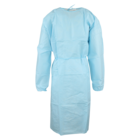 Maxi-Gard Protective Gown Not AAMI Rated SMS Regular Blue 10/Pk